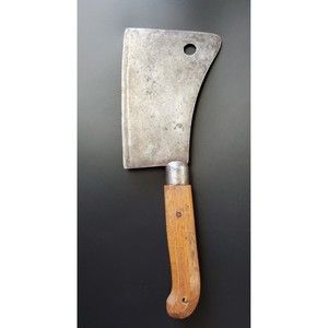 Circa 1886 Antique #7 Blade  Samuel Lee LF&C Carbon Cleaver Knife USA